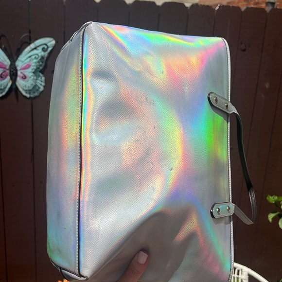 COACH Limited Edition Holographic Iridescent City Zip Tote RARE FIND 🌈🦄 - Picture 7 of 17